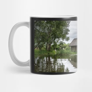 Lonely cabin near the lake Mug